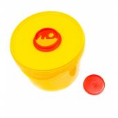 Емкость-контейнер д/сбора ост.инстр.с иглосъем.Б Жел.10л.10шт/уп.,СЗПИ
