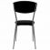 Стул для столовых, кафе, дома РС23, серебристый каркас, экокожа черная