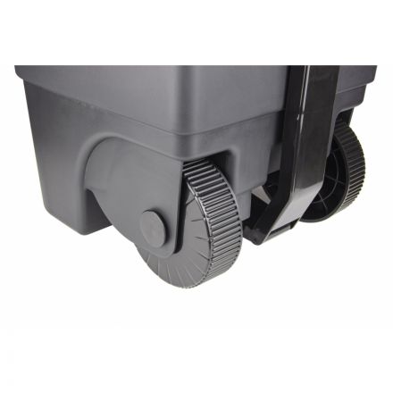Контейнер-бак мусорный IDEA 85л с педалью на колесах серая крышка Контейнер-бак мусорный IDEA 85л с педалью на колесах серая крышка