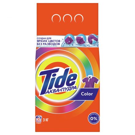 Порошок для машинной стирки Tide "Color", 3кг Порошок для машинной стирки Tide "Color", 3кг