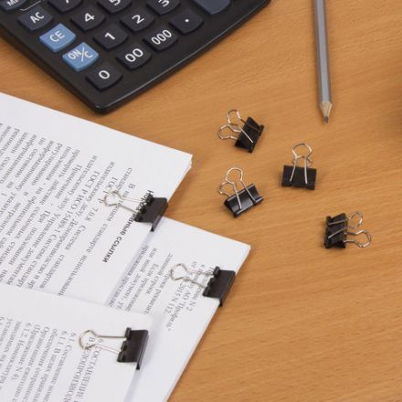 Зажимы для бумаг STAFF "EVERYDAY", КОМПЛЕКТ 12 шт., 19 мм, на 60 листов, черные, картонная коробка, 224606 Зажимы для бумаг STAFF "EVERYDAY", КОМПЛЕКТ 12 шт., 19 мм, на 60 листов, черные, картонная коробка, 224606