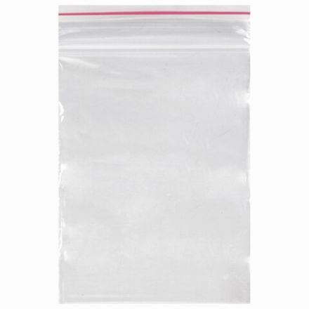 Пакеты с замком ZIP LOCK "зиплок", комплект 100 шт., 60х80 мм, ПВД, толщина 35 микрон, BRAUBERG, 606207