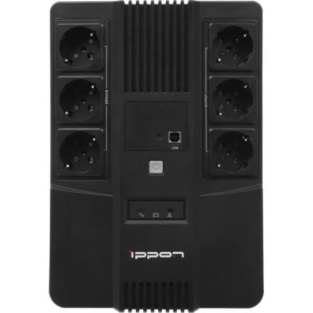 ИБП Ippon Nut 650 650ВА/360Вт черный(2050150)