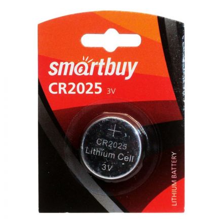 Батарейка Smartbuy CR2025 1шт/бл (SBBL-2025-1B) Батарейка Smartbuy CR2025 1шт/бл (SBBL-2025-1B)