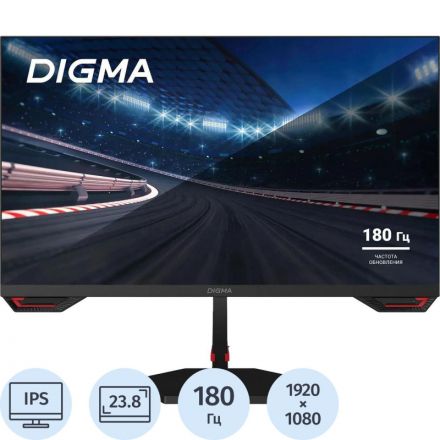 Монитор Digma Overdrive 24P511F(DM24SG02)23.8/FHD/IPS/180Hz/250cd/1ms