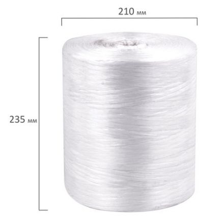 Нить полипропиленовая, длина 6000 м, ширина 6 мм, линейная плотность 1000 текс, BRAUBERG, 600356 Нить полипропиленовая, длина 6000 м, ширина 6 мм, линейная плотность 1000 текс, BRAUBERG, 600356