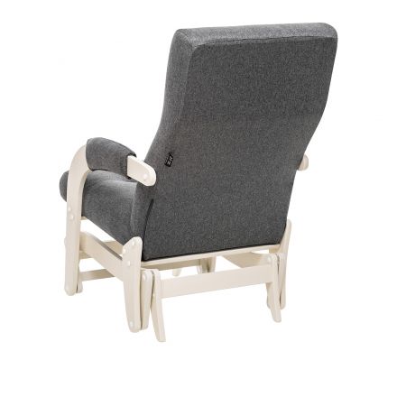 Кресло-маятник Leset Спринг, Слоновая кость, Malmo 95, Ткань Рогожка