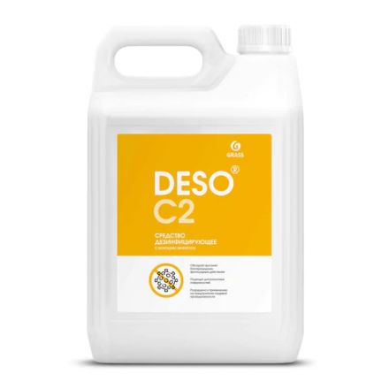 Средство моющее c дезинфицирующим эффектом 5 кг, GRASS DESO C2, ЧАС, концентрат, 550066