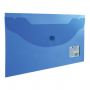 Папка-конверт с кнопкой МАЛОГО ФОРМАТА (250х135 мм), прозрачная, синяя, 0,18 мм, BRAUBERG, 224031 Папка-конверт с кнопкой МАЛОГО ФОРМАТА (250х135 мм), прозрачная, синяя, 0,18 мм, BRAUBERG, 224031