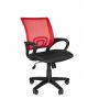 Кресло офисное Easy Chair 304 черное/красное (ткань/сетка/пластик)