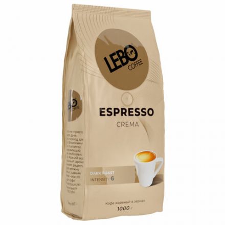 Кофе в зернах LEBO "Espresso Crema" 1 кг Кофе в зернах LEBO "Espresso Crema" 1 кг