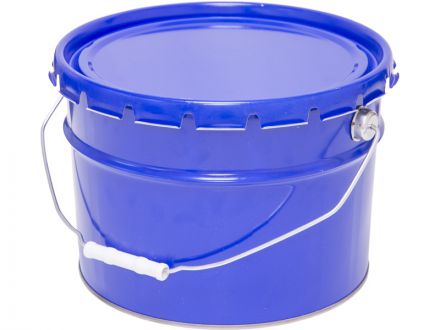 Ведро металл 10л. крышка--корона, с покрытием внутри синий Ведро металл 10л. крышка--корона, с покрытием внутри синий