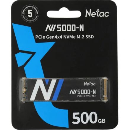 SSD накопитель Netac NV5000-N 500GB PCIe4x4 NVMe(NT01NV5000N-500-E4X)
