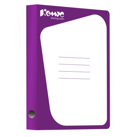Скоросшиватель картонный Комус каширован.картон 30мм сиреневый Скоросшиватель картонный Комус каширован.картон 30мм сиреневый