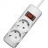Сетевой фильтр PROGIX PG232 2р/5м/2,2кВт/10А заземление, белый, ПВС 3х0.75
