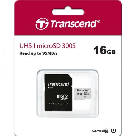 Карта памяти Transcend 300S microSDHC 16Gb UHS-I Cl10 +ад, TS16GUSD300S-A Карта памяти Transcend 300S microSDHC 16Gb UHS-I Cl10 +ад, TS16GUSD300S-A