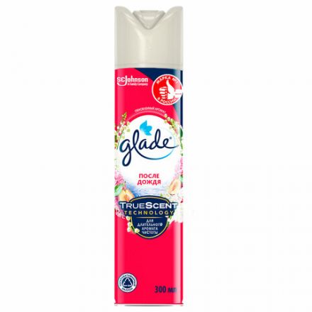 Освежитель воздуха аэрозольный 300 мл, GLADE "После дождя" Освежитель воздуха аэрозольный 300 мл, GLADE "После дождя"