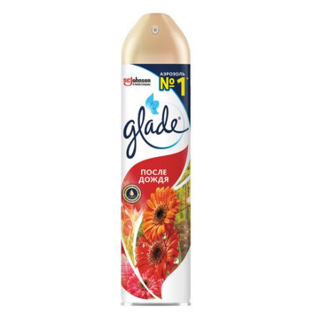 Освежитель воздуха аэрозольный 300 мл, GLADE "После дождя" Освежитель воздуха аэрозольный 300 мл, GLADE "После дождя"
