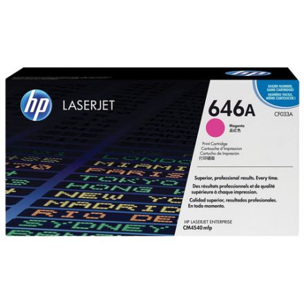 Картридж лазерный HP (CF033A) ColorLaserJet CM4540, №646A, пурпурный, оригинальный, ресурс 12 500 страниц Картридж лазерный HP (CF033A) ColorLaserJet CM4540, №646A, пурпурный, оригинальный, ресурс 12 500 страниц