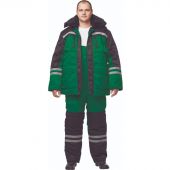 Костюм рабочий зимний муж з03-КПК зел/черн (р.44-46)158-164 Костюм рабочий зимний муж з03-КПК зел/черн (р.44-46)158-164