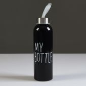 Бутылка для воды 500 мл My bottle черная, 6.5х21,5 см 2463605