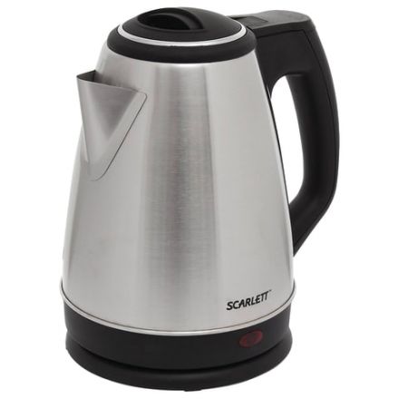 Чайник SCARLETT SC-EK21S25, 1,5 л, 1350 Вт, закрытый нагревательный элемент, сталь Чайник SCARLETT SC-EK21S25, 1,5 л, 1350 Вт, закрытый нагревательный элемент, сталь