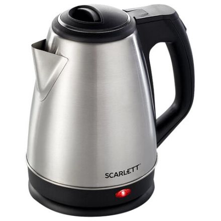 Чайник SCARLETT SC-EK21S25, 1,5 л, 1350 Вт, закрытый нагревательный элемент, сталь Чайник SCARLETT SC-EK21S25, 1,5 л, 1350 Вт, закрытый нагревательный элемент, сталь