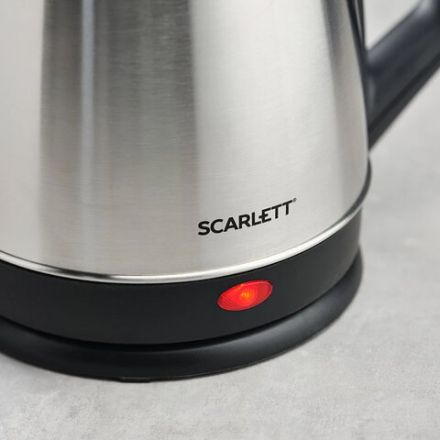 Чайник SCARLETT SC-EK21S25, 1,5 л, 1350 Вт, закрытый нагревательный элемент, сталь Чайник SCARLETT SC-EK21S25, 1,5 л, 1350 Вт, закрытый нагревательный элемент, сталь
