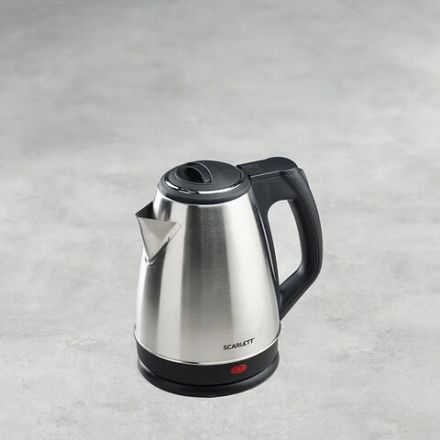 Чайник SCARLETT SC-EK21S25, 1,5 л, 1350 Вт, закрытый нагревательный элемент, сталь Чайник SCARLETT SC-EK21S25, 1,5 л, 1350 Вт, закрытый нагревательный элемент, сталь