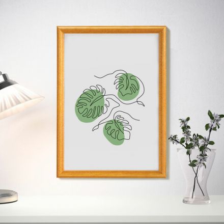 Рамка НЕБЬЮЩАЯСЯ 21х30 см, МДФ под дерево, багет 17 мм, светлое дерево, акриловый экран, STAFF "Carven", 391213