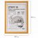 Рамка НЕБЬЮЩАЯСЯ 21х30 см, МДФ под дерево, багет 17 мм, светлое дерево, акриловый экран, STAFF "Carven", 391213