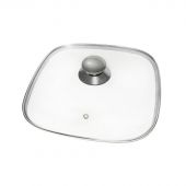 Крышка квадратная 27х27см Panairo с хромированной ручкой