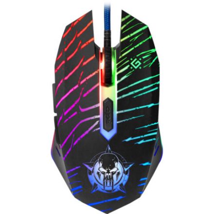 Мышь проводная игровая DEFENDER Dark Agent GM-590L, 12800 DPI, USB, 6 кнопок, оптическая, + коврик, черная, 52590 Мышь проводная игровая DEFENDER Dark Agent GM-590L, 12800 DPI, USB, 6 кнопок, оптическая, + коврик, черная, 52590