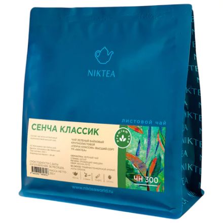 Чай листовой NIKTEA "Сенча классик" зеленый 250 г, TNIKTE-L00002 Чай листовой NIKTEA "Сенча классик" зеленый 250 г, TNIKTE-L00002