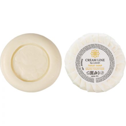 Мыло туалетное Luscan Cream Line,круглое 20гр, 350 шт/уп Мыло туалетное Luscan Cream Line,круглое 20гр, 350 шт/уп