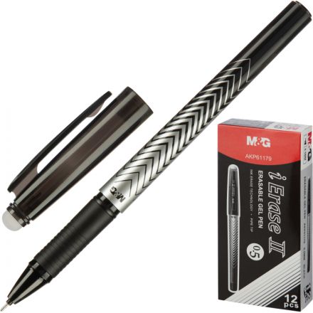 Ручка гелевая M&G iErase II стираемая, шарик 0,5мм, черная в асс AKP61179 Ручка гелевая M&G iErase II стираемая, шарик 0,5мм, черная в асс AKP61179