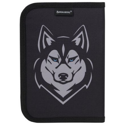 Пенал BRAUBERG, 1 отделение, полиэстер, 21х14 см, "Husky", 271532 Пенал BRAUBERG, 1 отделение, полиэстер, 21х14 см, "Husky", 271532