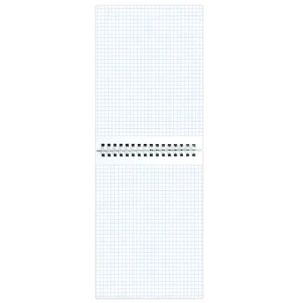 Блокнот А5 146х205 мм, 80 л., гребень, картон, жесткая подложка, клетка, ОФИСМАГ, синий, 129867