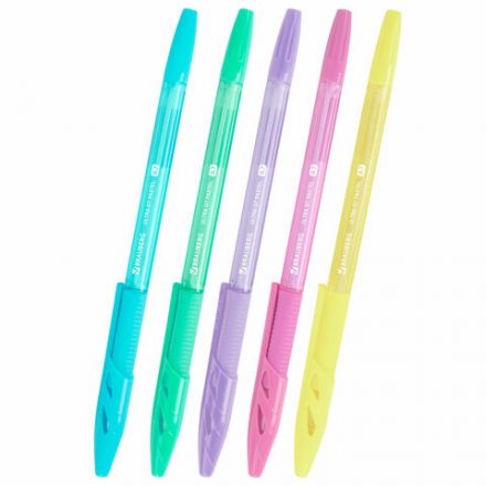 Ручка шариковая с грипом BRAUBERG "ULTRA GT PASTEL", СИНЯЯ, корпус ассорти, линия 0,35 мм, 144053 Ручка шариковая с грипом BRAUBERG "ULTRA GT PASTEL", СИНЯЯ, корпус ассорти, линия 0,35 мм, 144053