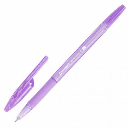 Ручка шариковая с грипом BRAUBERG "ULTRA GT PASTEL", СИНЯЯ, корпус ассорти, линия 0,35 мм, 144053 Ручка шариковая с грипом BRAUBERG "ULTRA GT PASTEL", СИНЯЯ, корпус ассорти, линия 0,35 мм, 144053