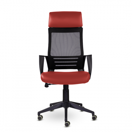 Кресло М-811 Альт/Alt blackPL Ср S-0421 (красный) Кресло М-811 Альт/Alt blackPL Ср S-0421 (красный)