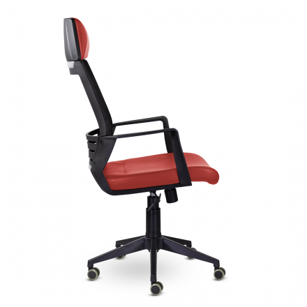 Кресло М-811 Альт/Alt blackPL Ср S-0421 (красный) Кресло М-811 Альт/Alt blackPL Ср S-0421 (красный)