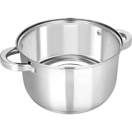 Кастрюля нерж Rondy 5,0л , D=23,5cм, SH07503