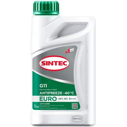 Антифриз Sintec Euro G11 зеленый -40 1кг (990553)
