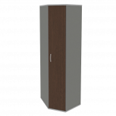 Riva Угловой гардероб с дверью А.ГБ-3 Венге металлик 600*600*1980 Riva Угловой гардероб с дверью А.ГБ-3 Венге металлик 600*600*1980