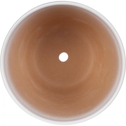 Горшок керамический с подставкой, 1,4л., Д145 Ш145 В130, белый,BH-04-1