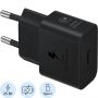 Зарядное устройство сетевое Samsung EP-T2510 25W Type-C  Black+cable