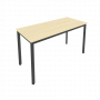 Slim Стол письменный на металлокаркасе С.СП-5.1 Клён/Антрацит металл 1380*600*750