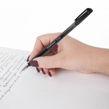 Ручка гелевая ERICH KRAUSE "G-Ice", ЧЕРНАЯ, корпус прозрачный, игольчатый узел 0,5 мм, линия письма 0,4 мм, 39004 Ручка гелевая ERICH KRAUSE "G-Ice", ЧЕРНАЯ, корпус прозрачный, игольчатый узел 0,5 мм, линия письма 0,4 мм, 39004