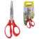 Ножницы ЮНЛАНДИЯ "ВЕТЕРОК", 130 мм, ассиметричные ручки, упаковка с подвесом, ассорти, 236979